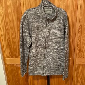 Mens Mock neck collar zip up